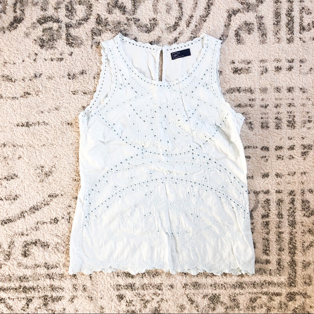 GAP Eyelet Sleeveless Top